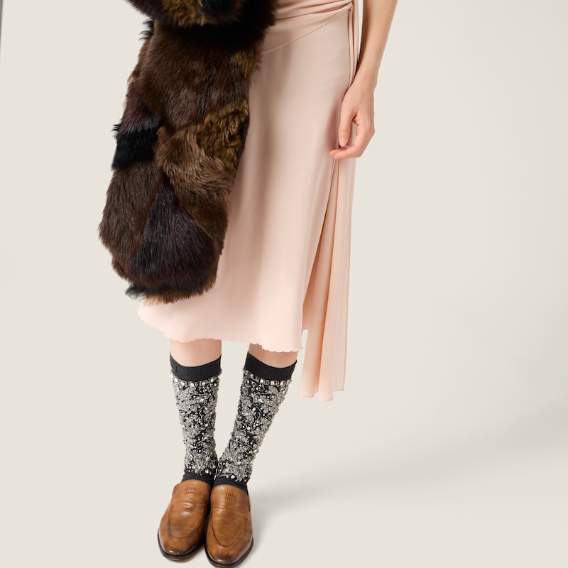 Robe en crêpe marocain