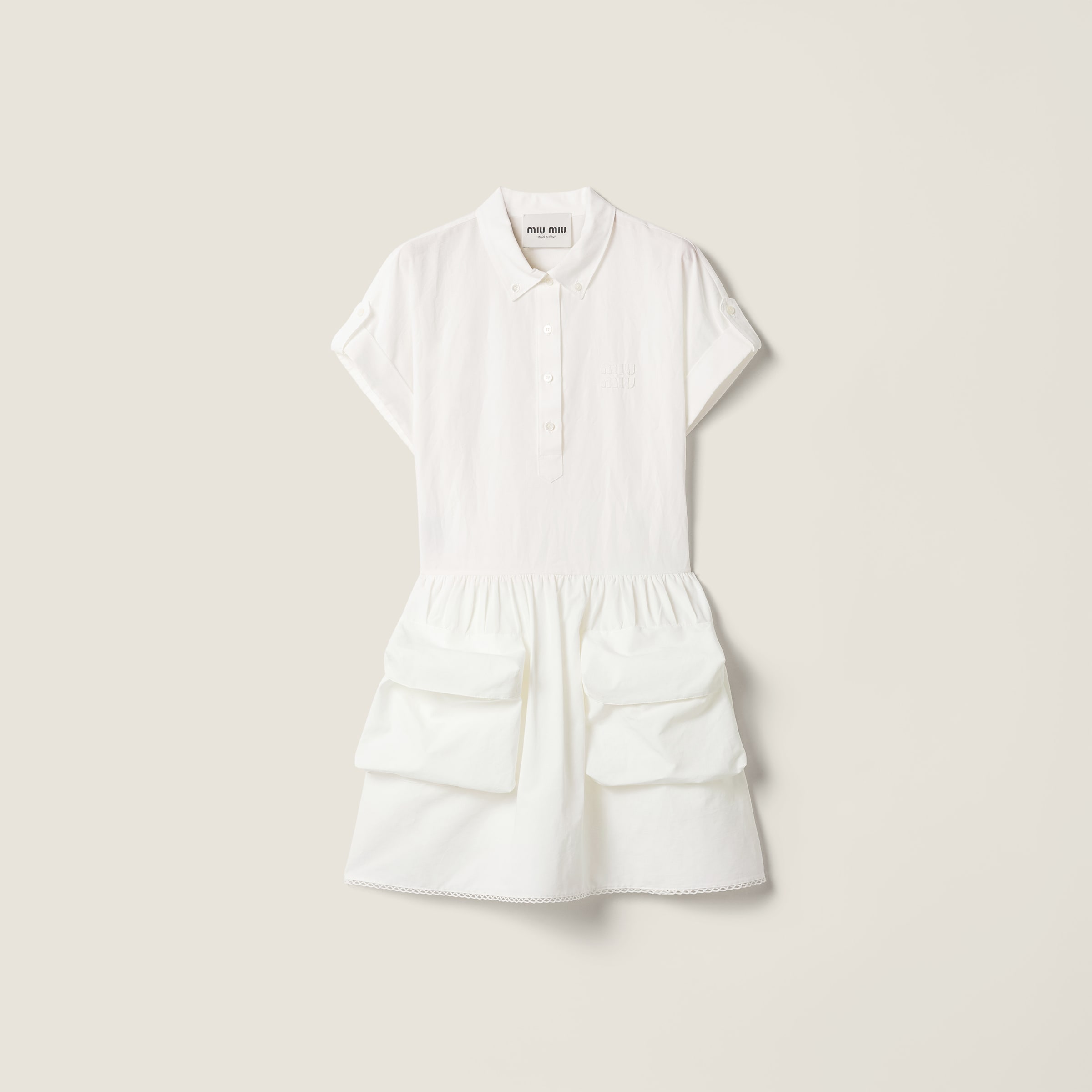 Slubbed poplin dress from Miu Miu - $3,400