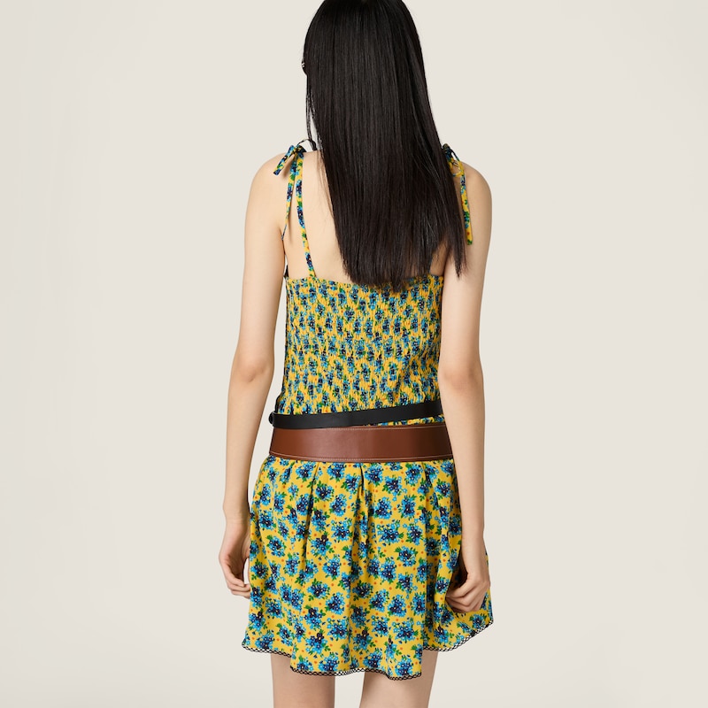 Crêpe de chine mini-dress