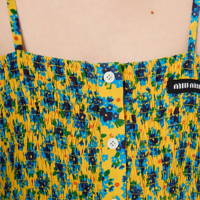 Crêpe de chine mini-dress