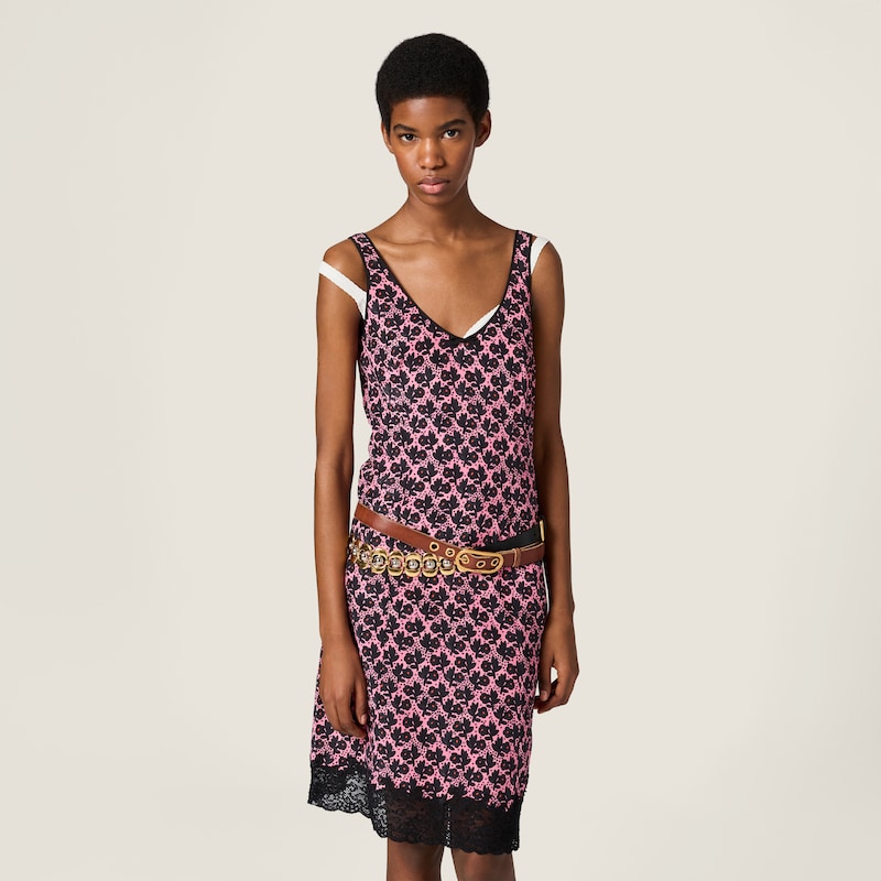 Crêpe de chine mini-dress