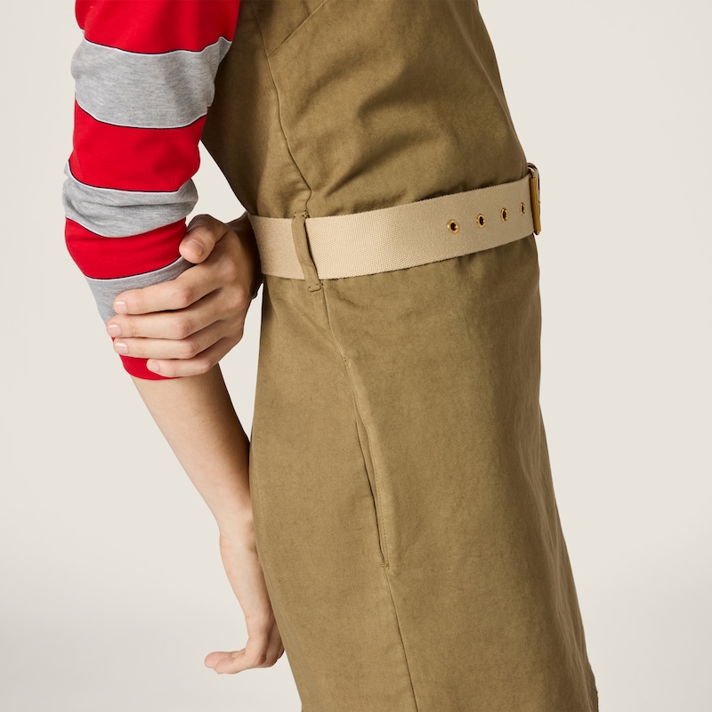 Old gabardine mini-dress