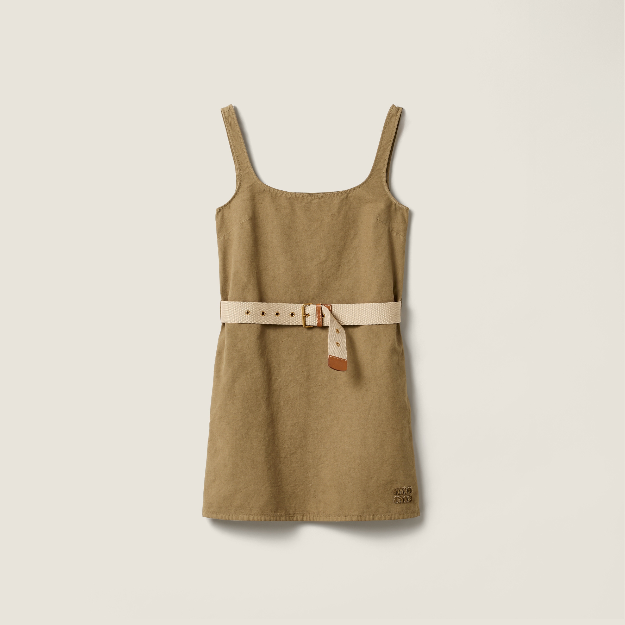 Old gabardine mini-dress