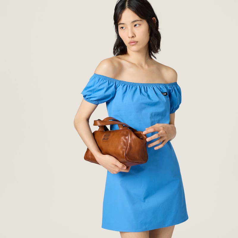 Poplin mini-dress