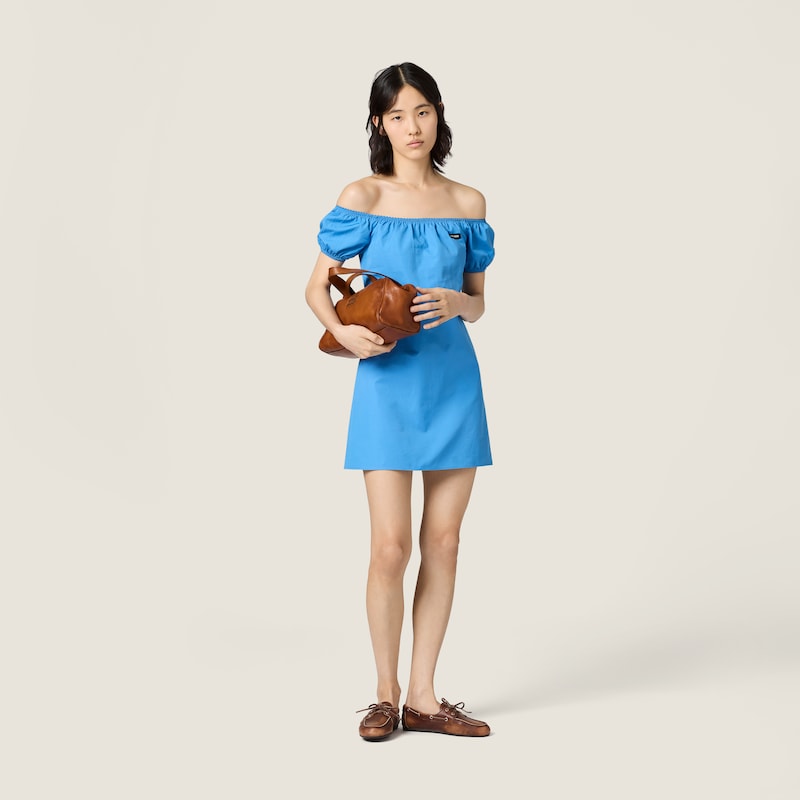 Poplin mini-dress