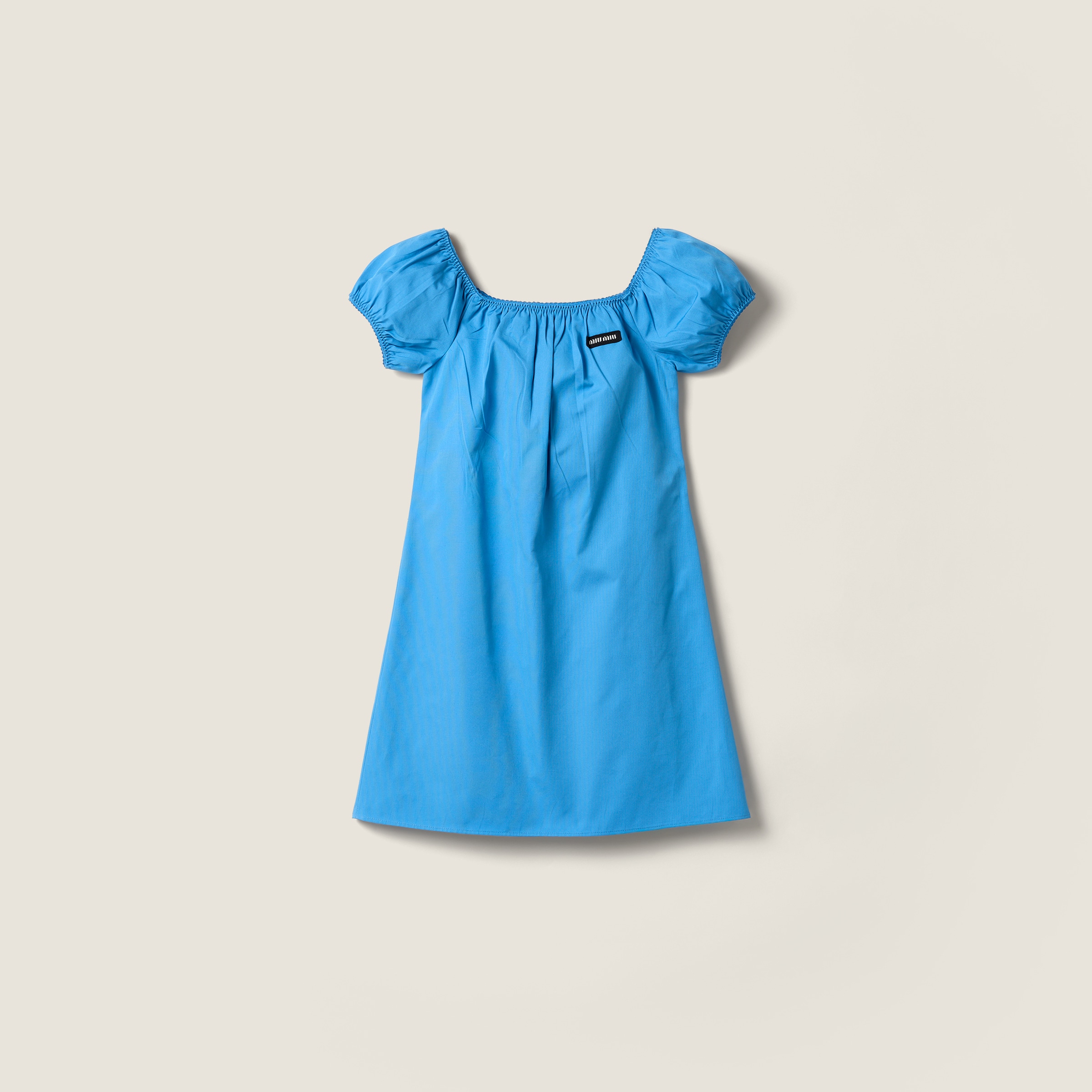 Poplin mini-dress