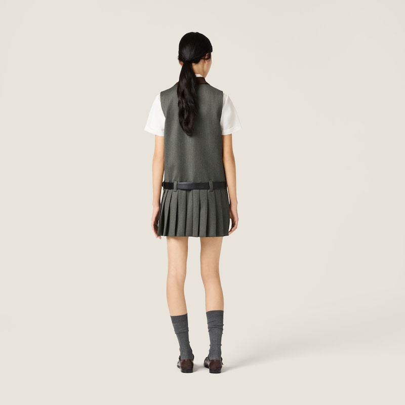 Pleated Cover fabric dress