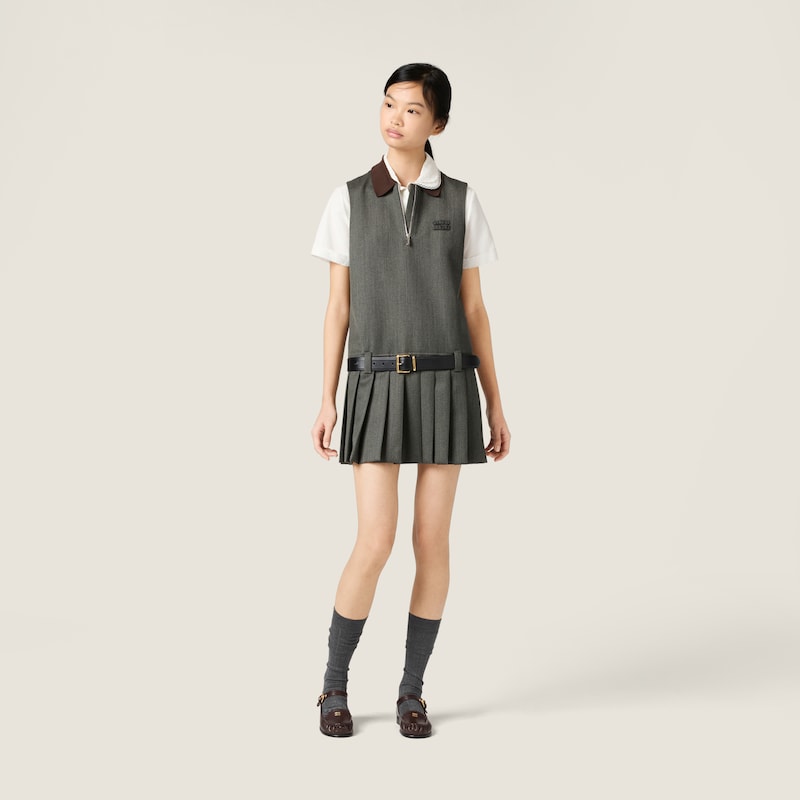 Pleated Cover fabric dress