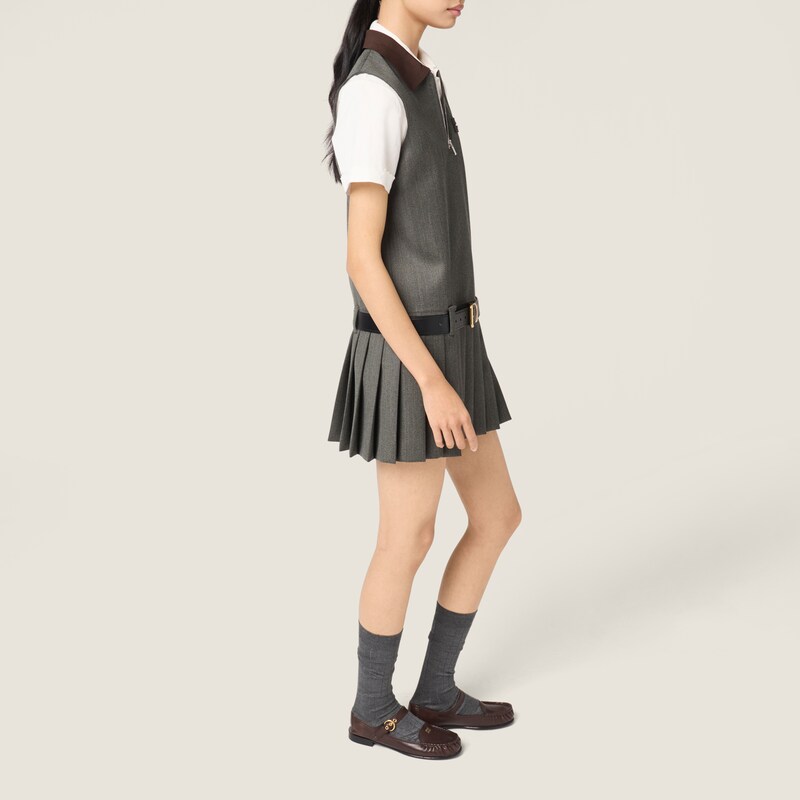 Pleated Cover fabric dress