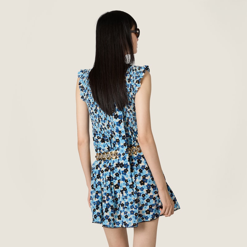 Crêpe de chine mini-dress