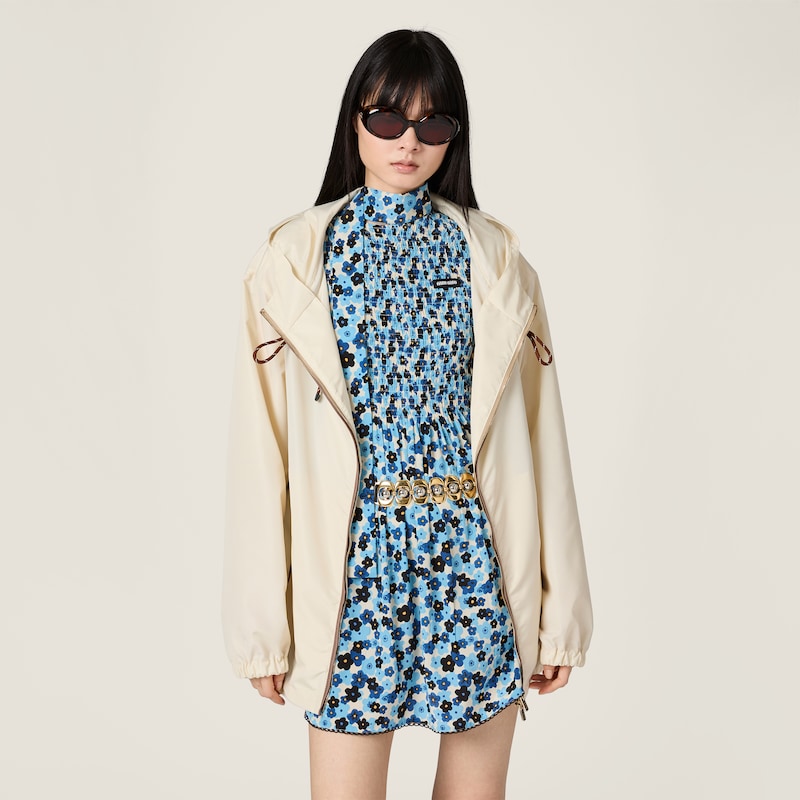 Crêpe de chine mini-dress