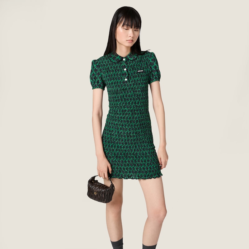 Crêpe de chine mini-dress