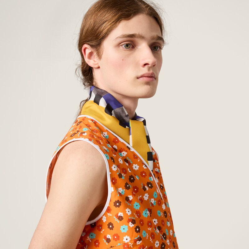 Robe portefeuille en popeline