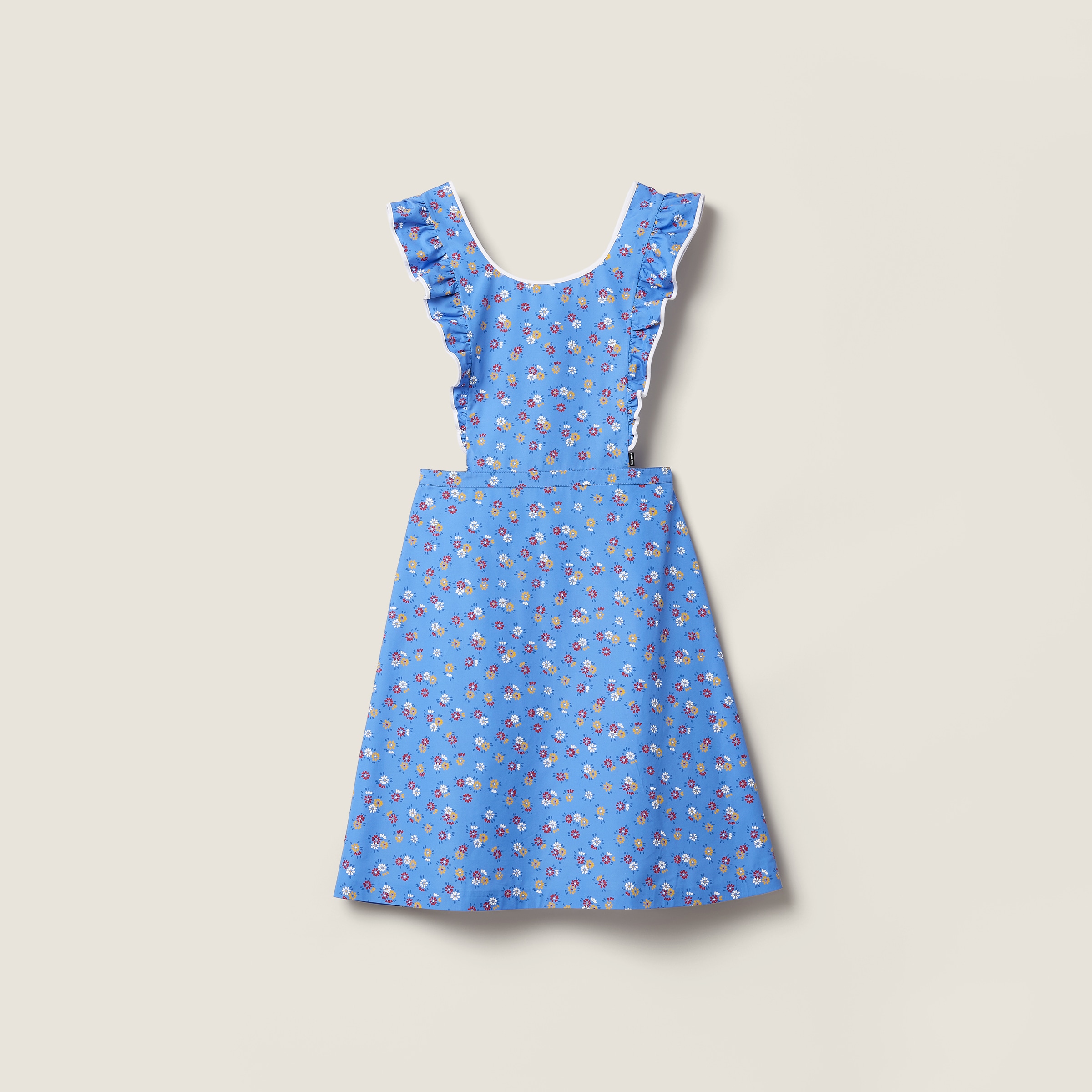 Poplin pinafore dress
