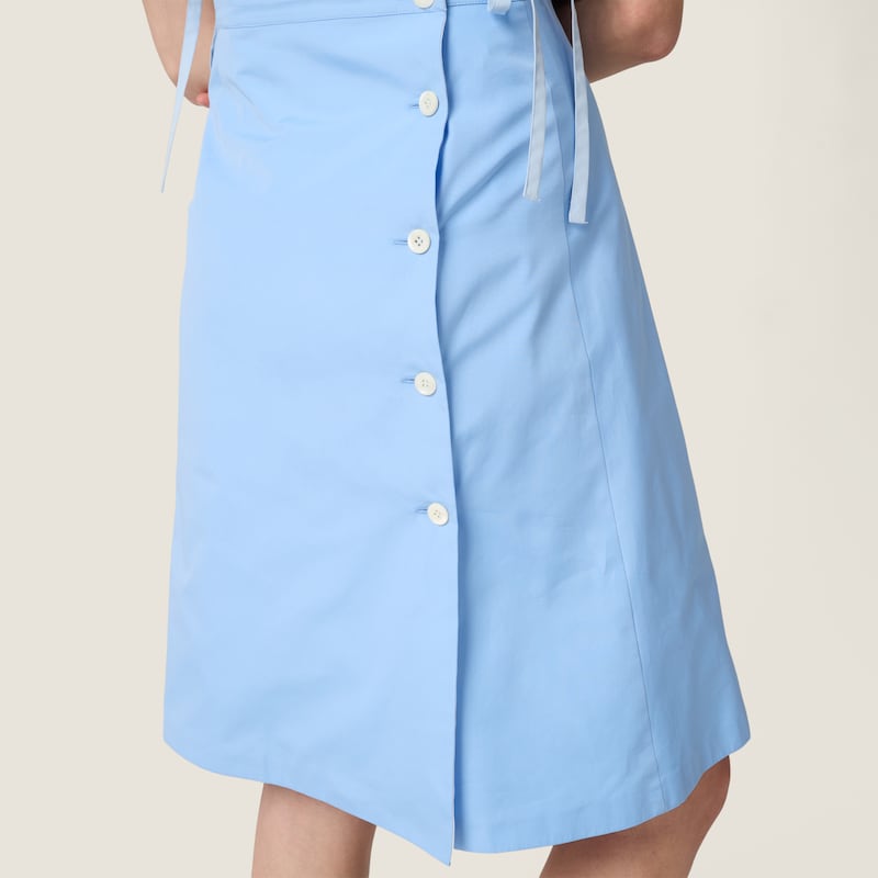 Poplin apron dress