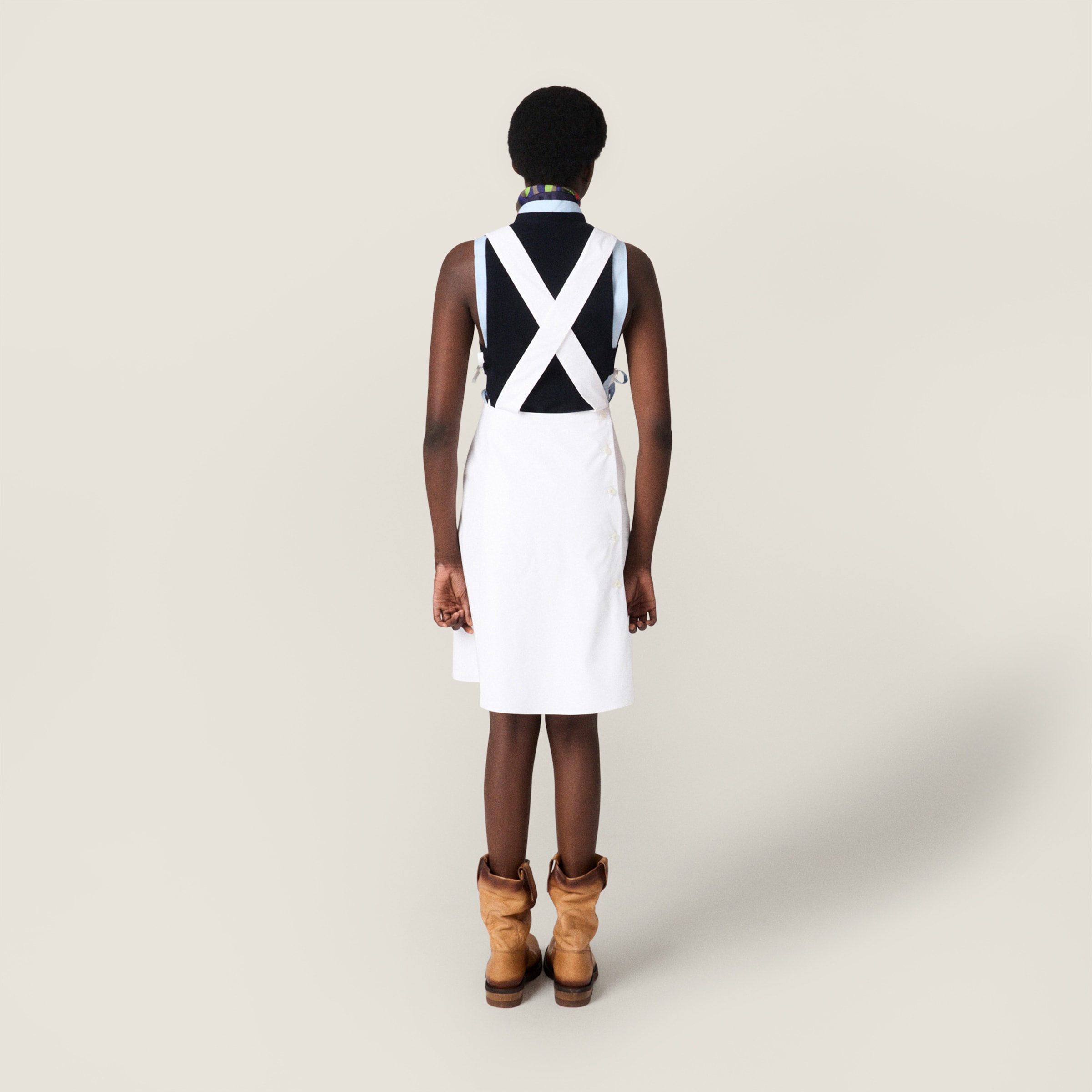 Poplin apron dress - thumbnail 3