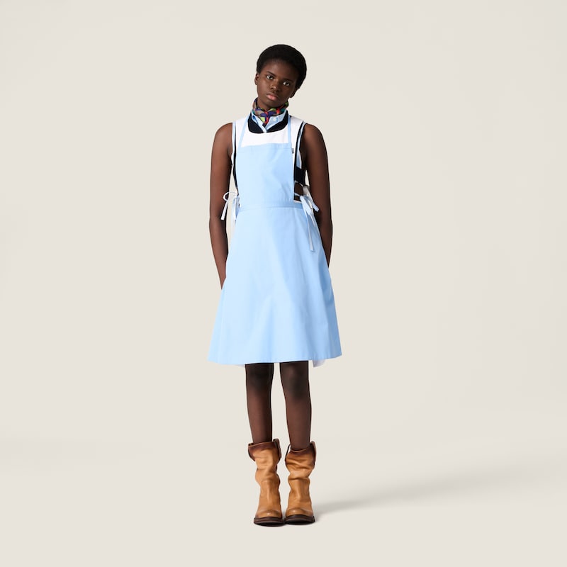 府绸质感围裙裙