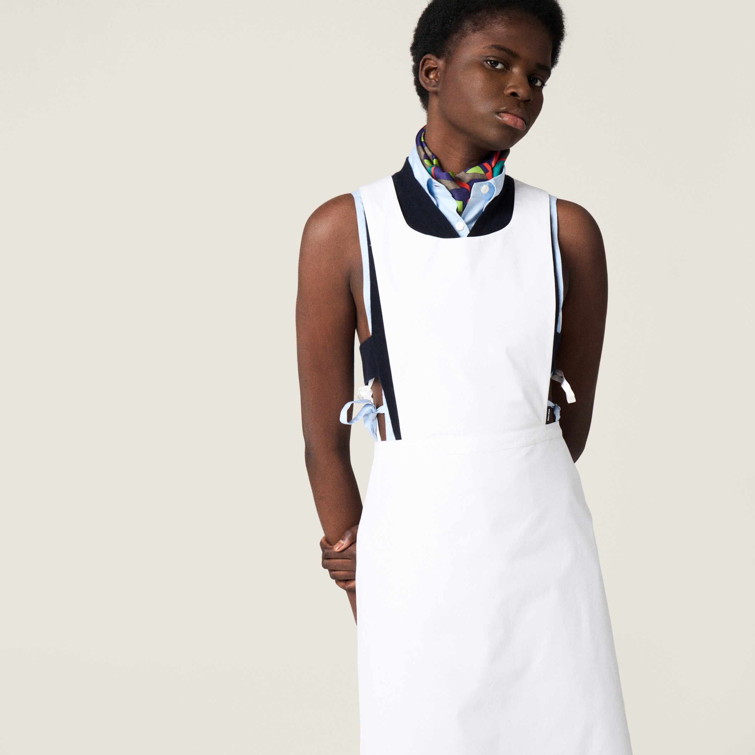 Poplin apron dress - thumbnail 2