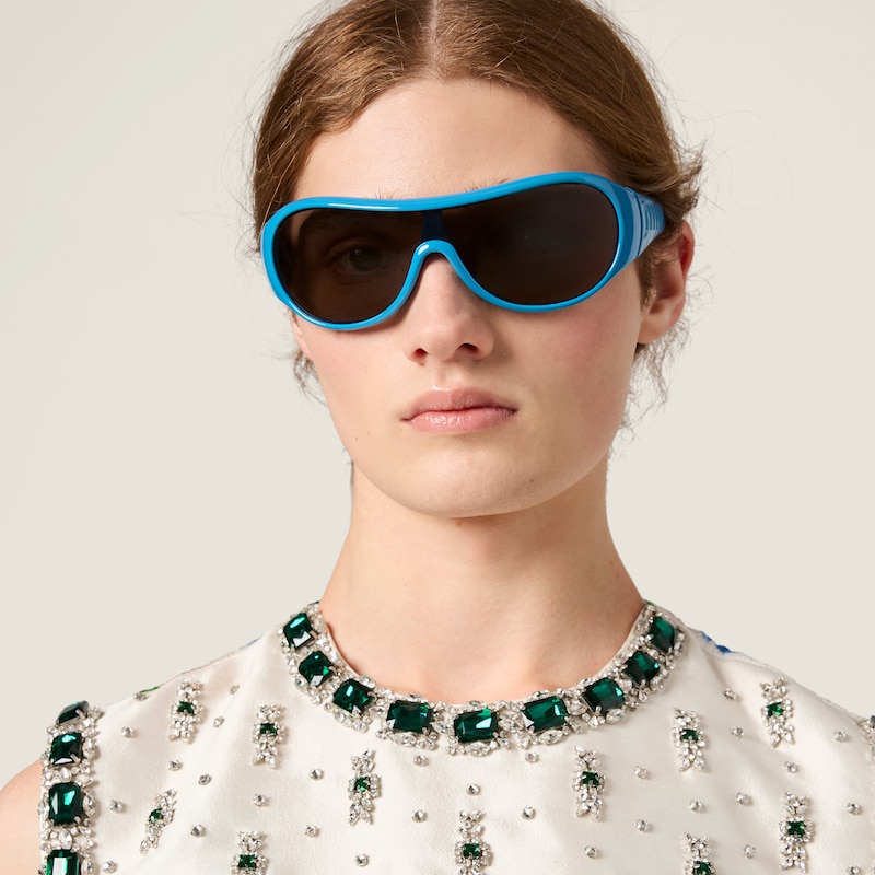 Cloqué mini-dress with crystals