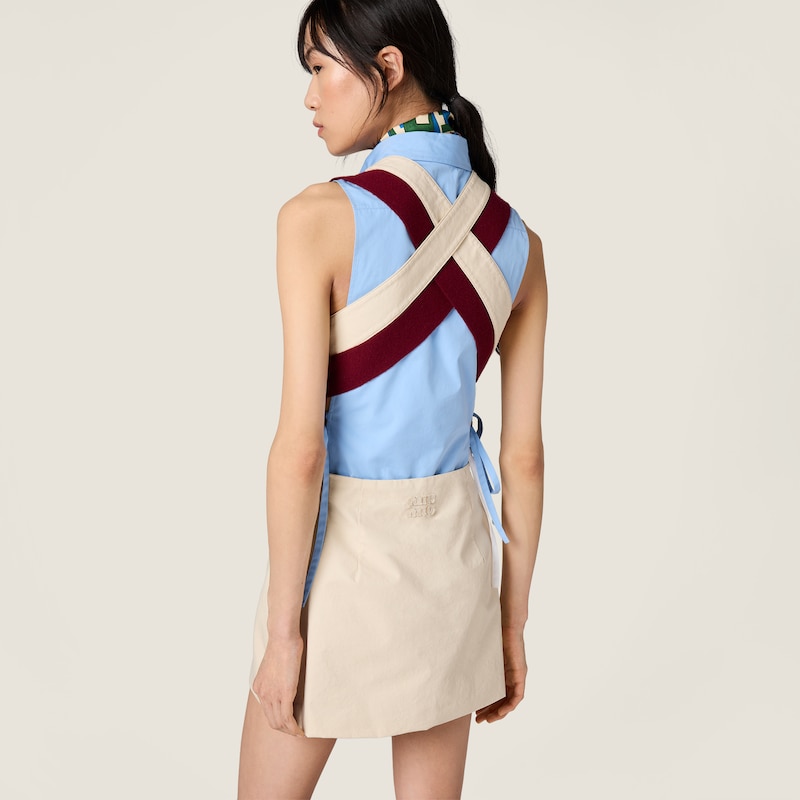 Old gabardine mini-dress