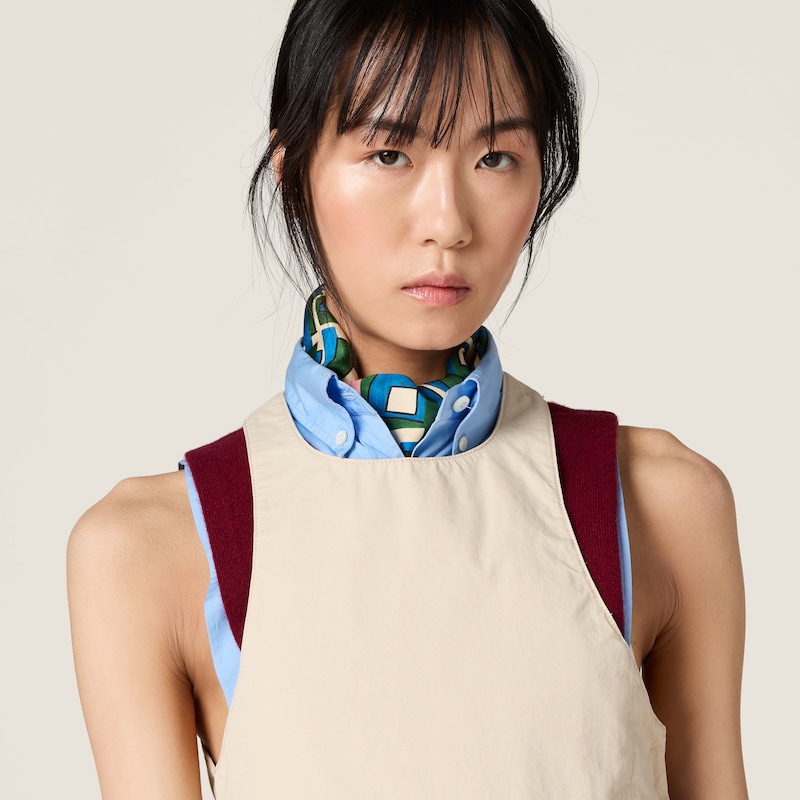 Old gabardine mini-dress