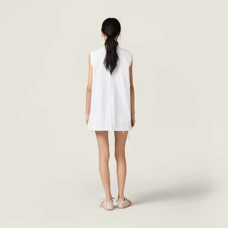 Poplin mini-dress