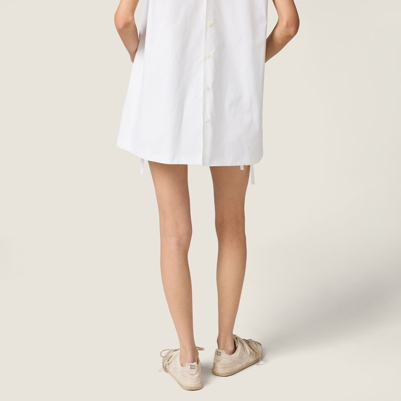Poplin mini-dress