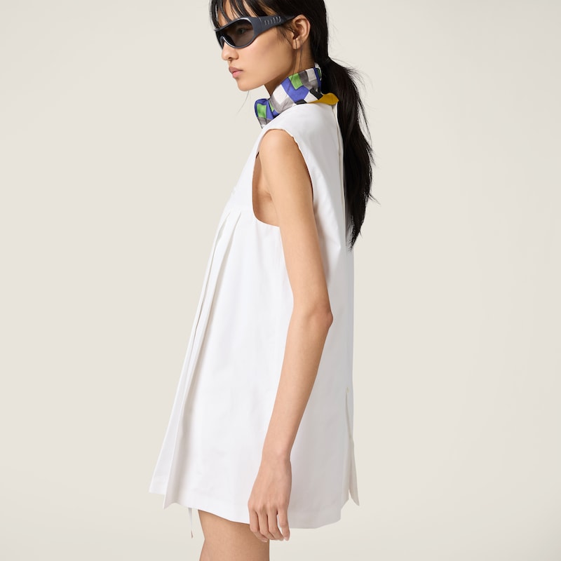 Poplin mini-dress