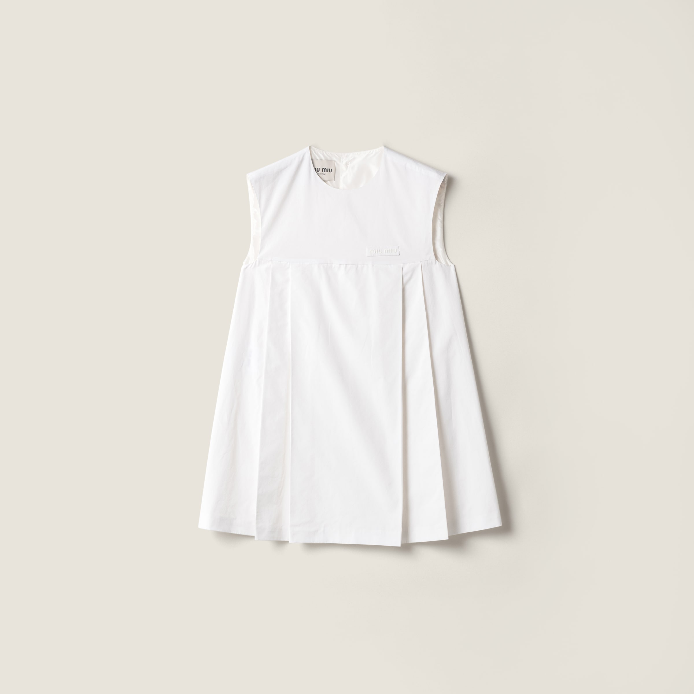 Poplin mini-dress