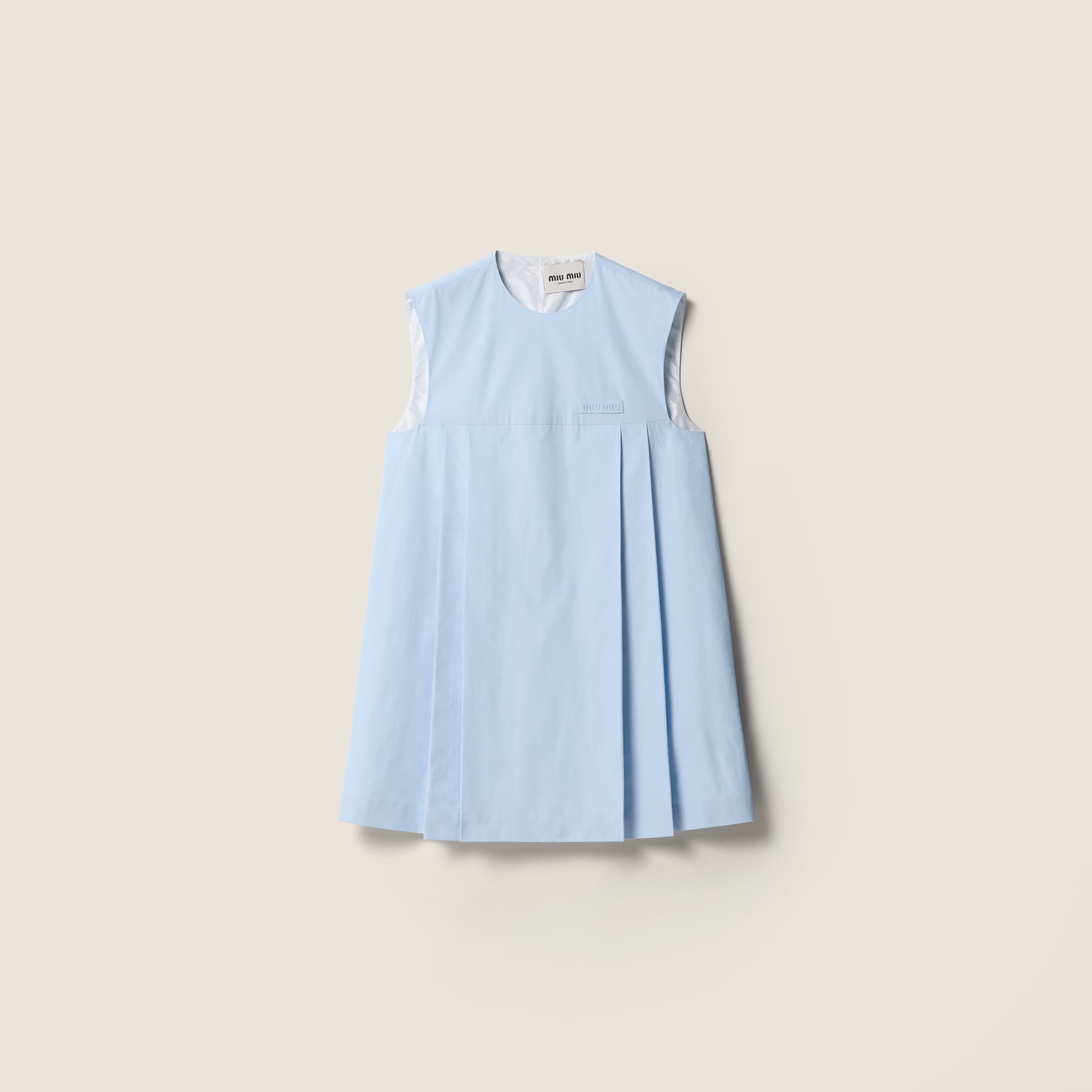 Poplin mini-dress