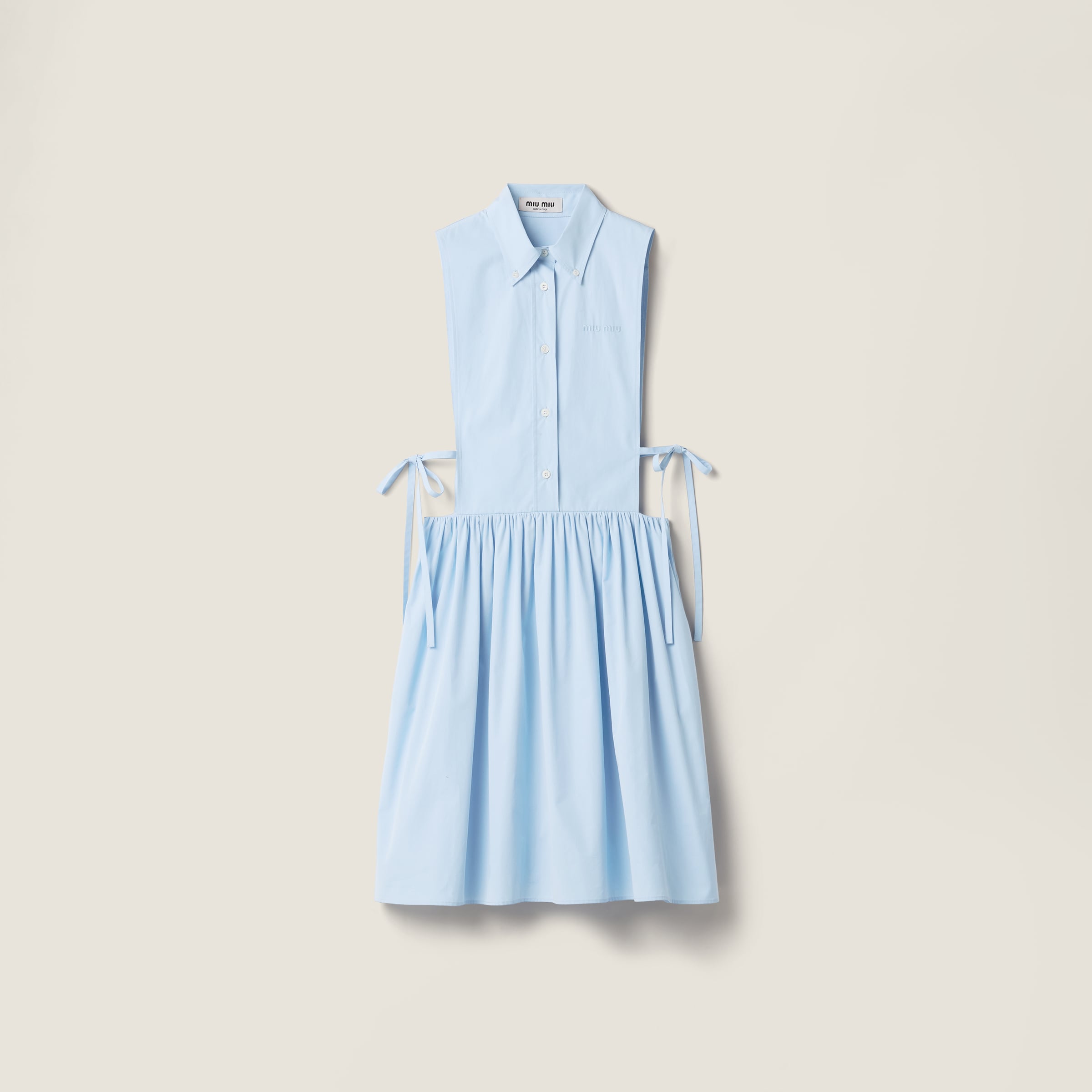 Poplin side tie dress from Miu Miu - $2,650