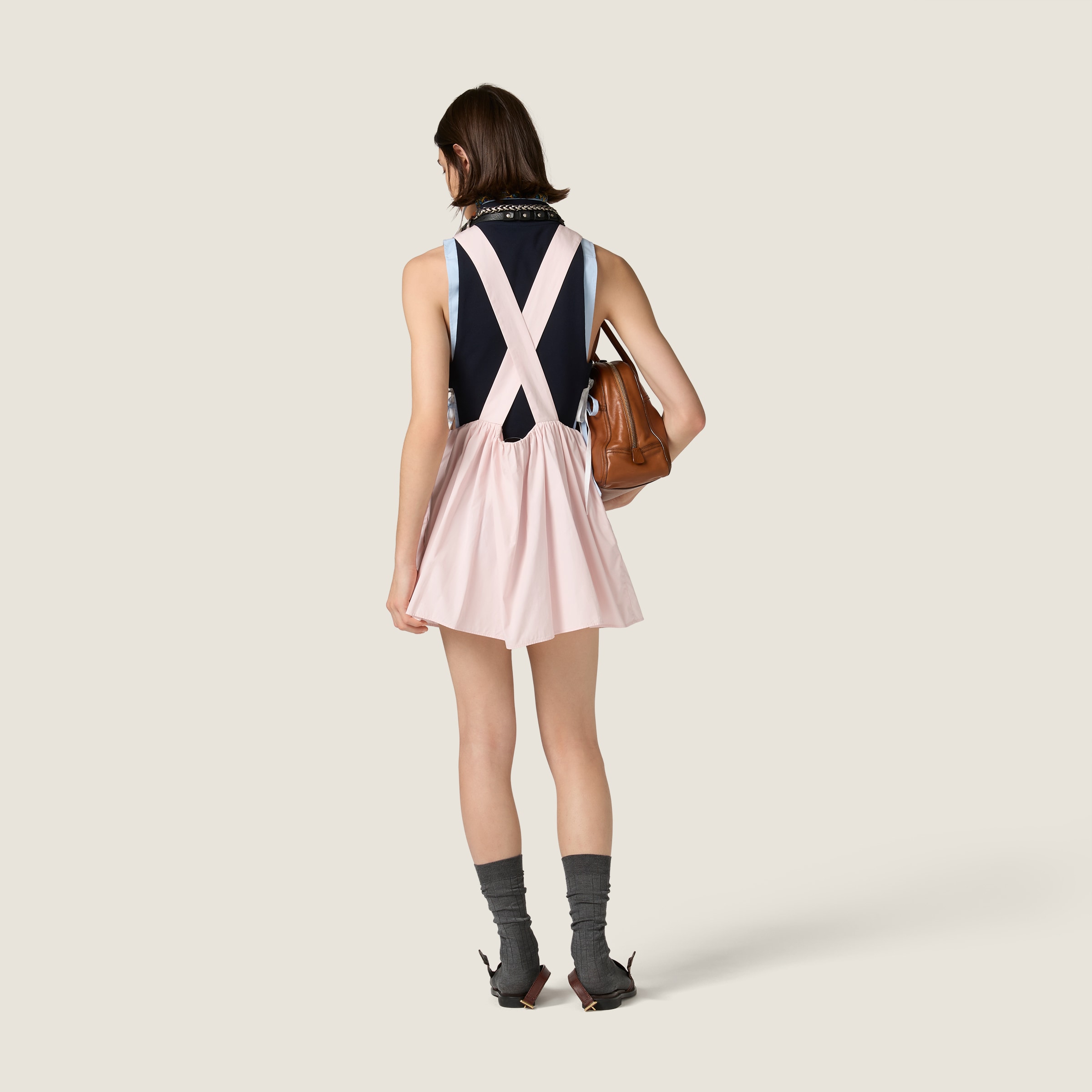 Poplin mini-dress - thumbnail 3
