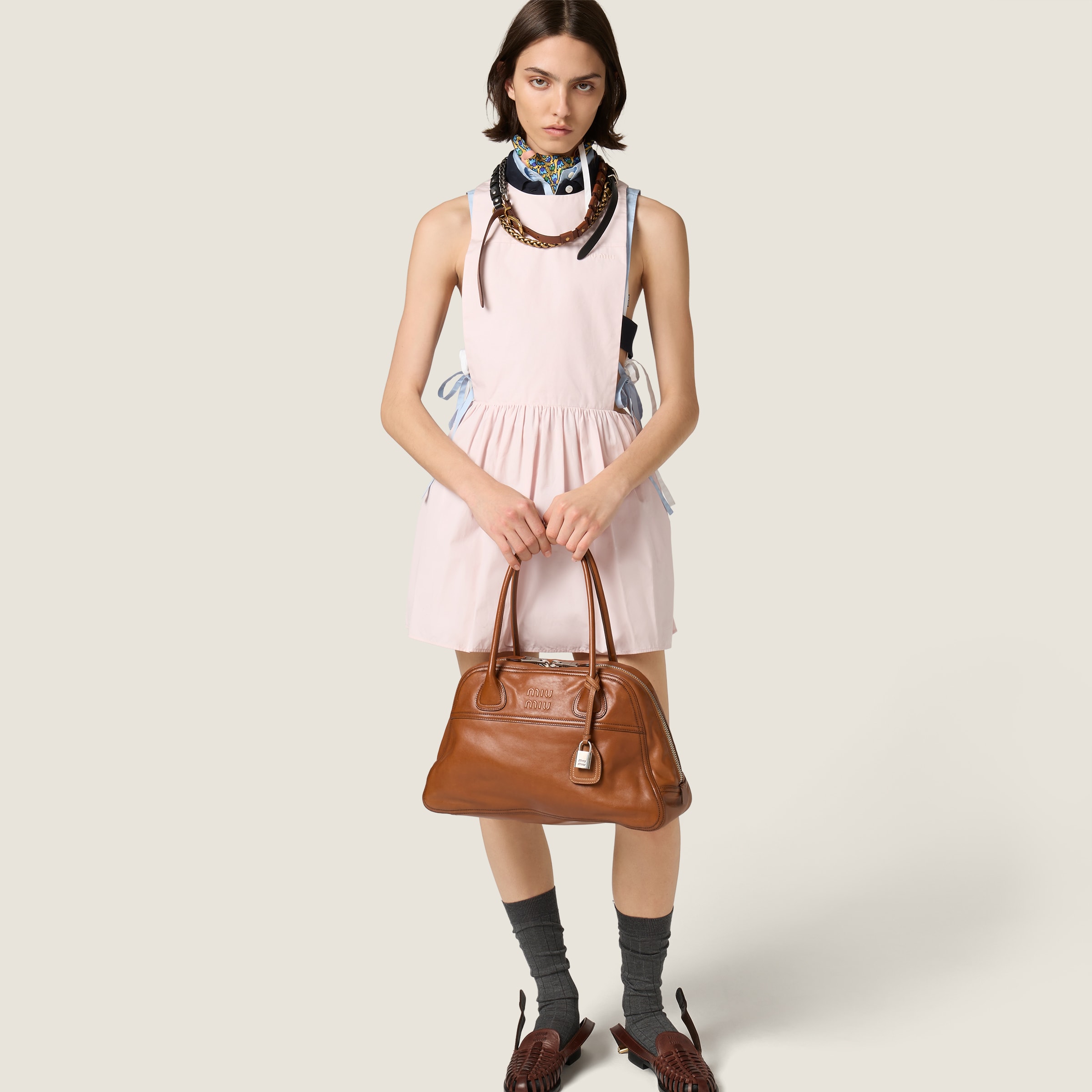 Poplin mini-dress - thumbnail 4