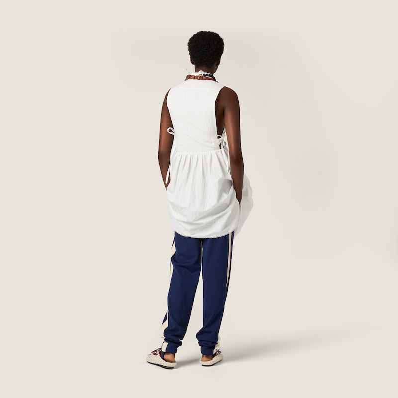 Slubbed poplin dress