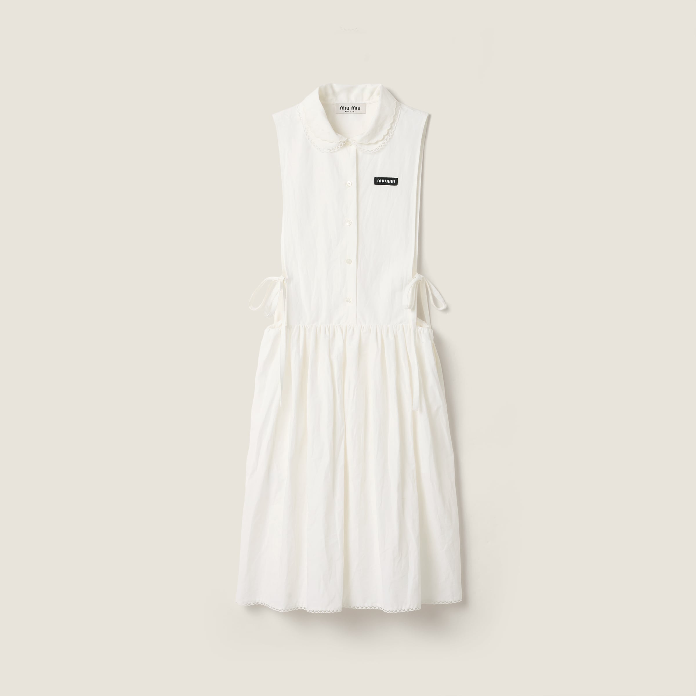Slubbed poplin dress from Miu Miu - $2,750