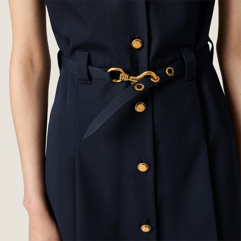 Poplin mini-dress