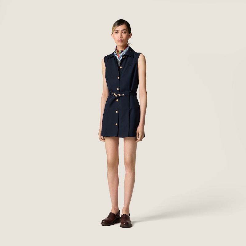 Poplin mini-dress