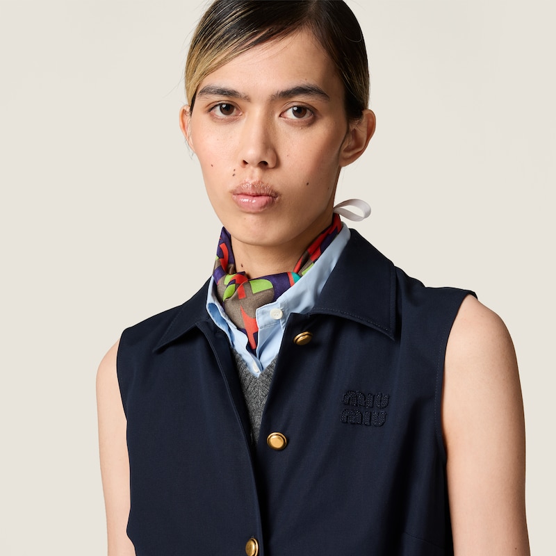 Poplin mini-dress