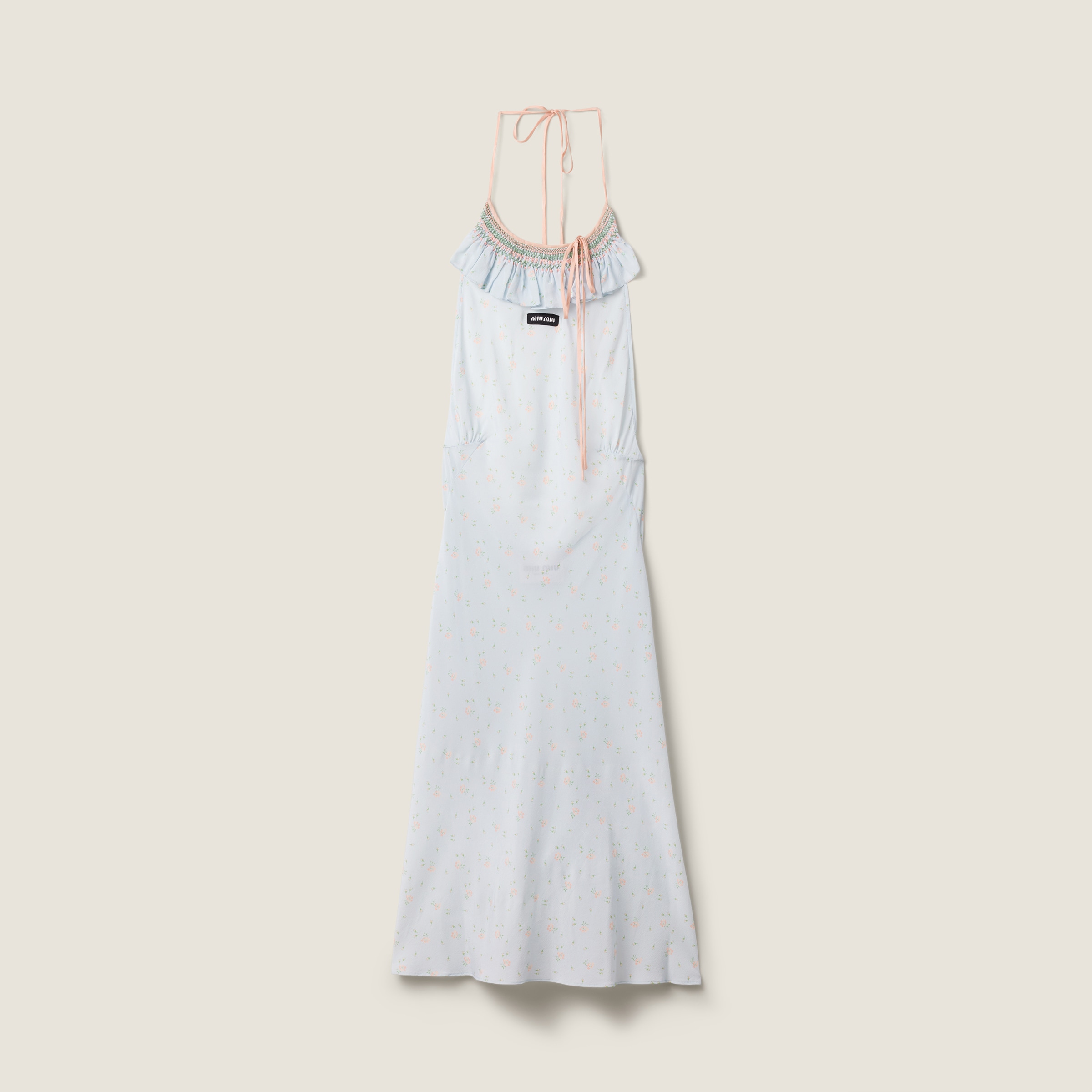 Embroidered marocain crepe dress from Miu Miu - $5,000