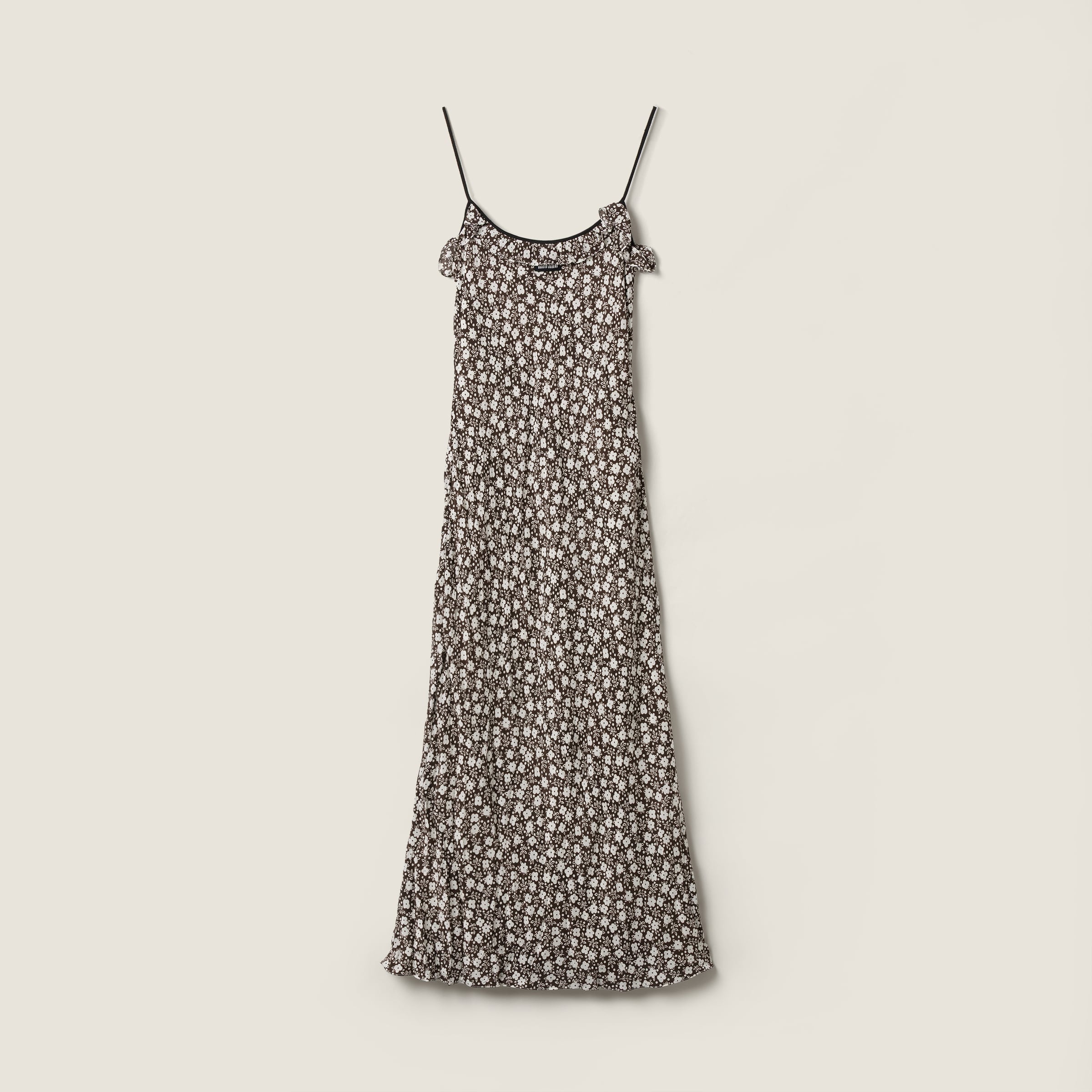 Long crepe de chine dress from Miu Miu - $4,200