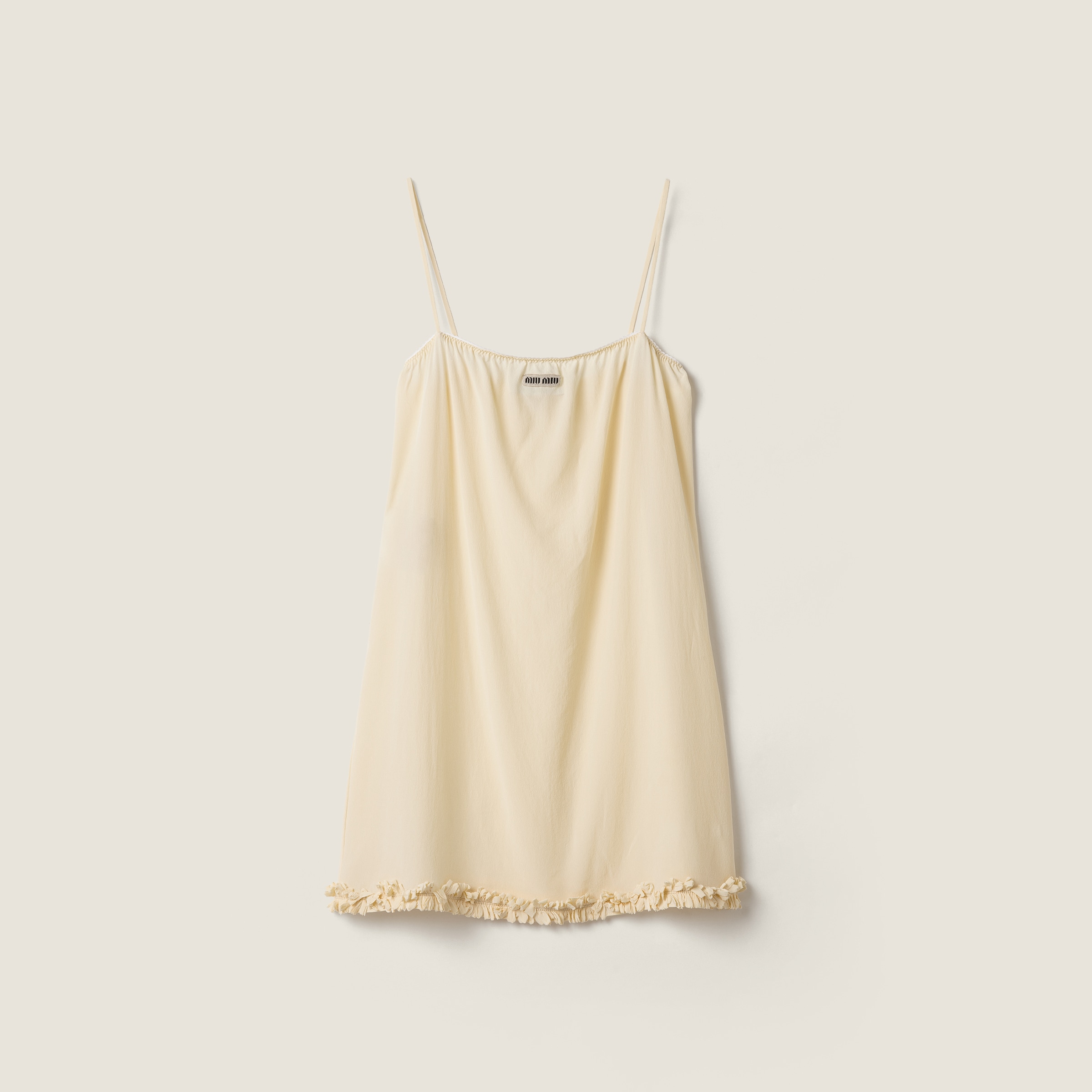 Embroidered marocain crepe dress from Miu Miu - $2,500