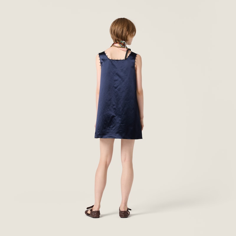 Satin mini-dress
