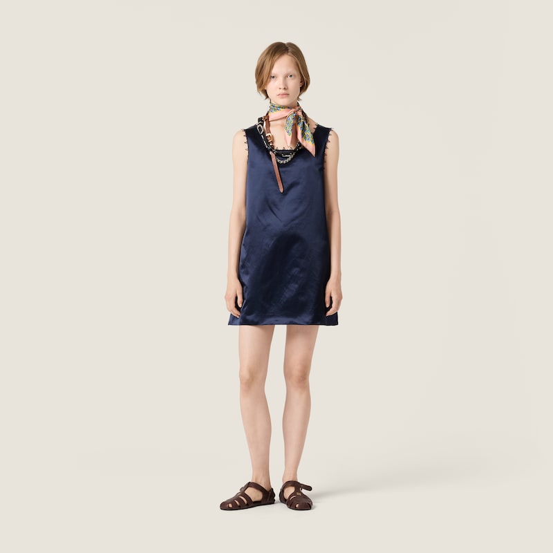 Satin mini-dress