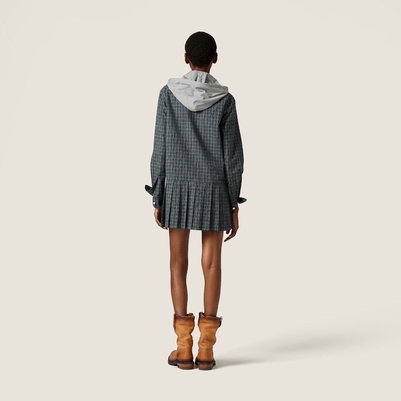 Robe en flanelle à carreaux