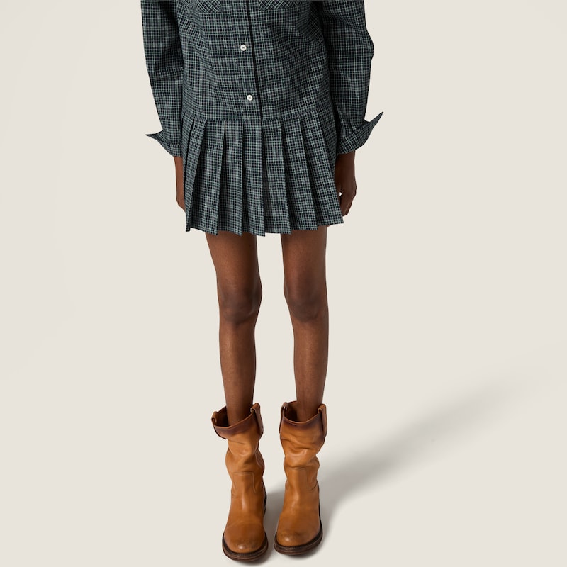 Robe en flanelle à carreaux
