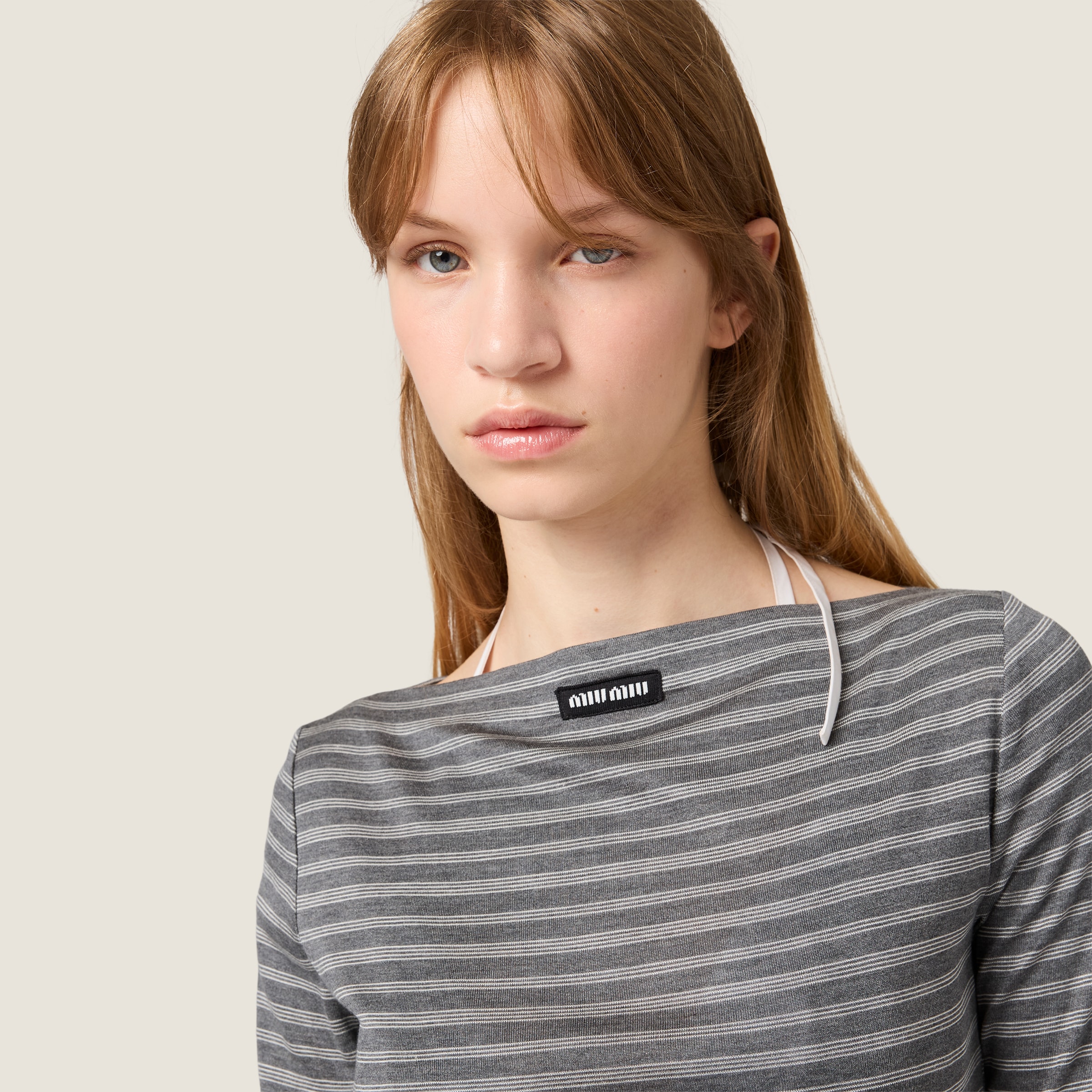 Striped jersey mini-dress - thumbnail 5
