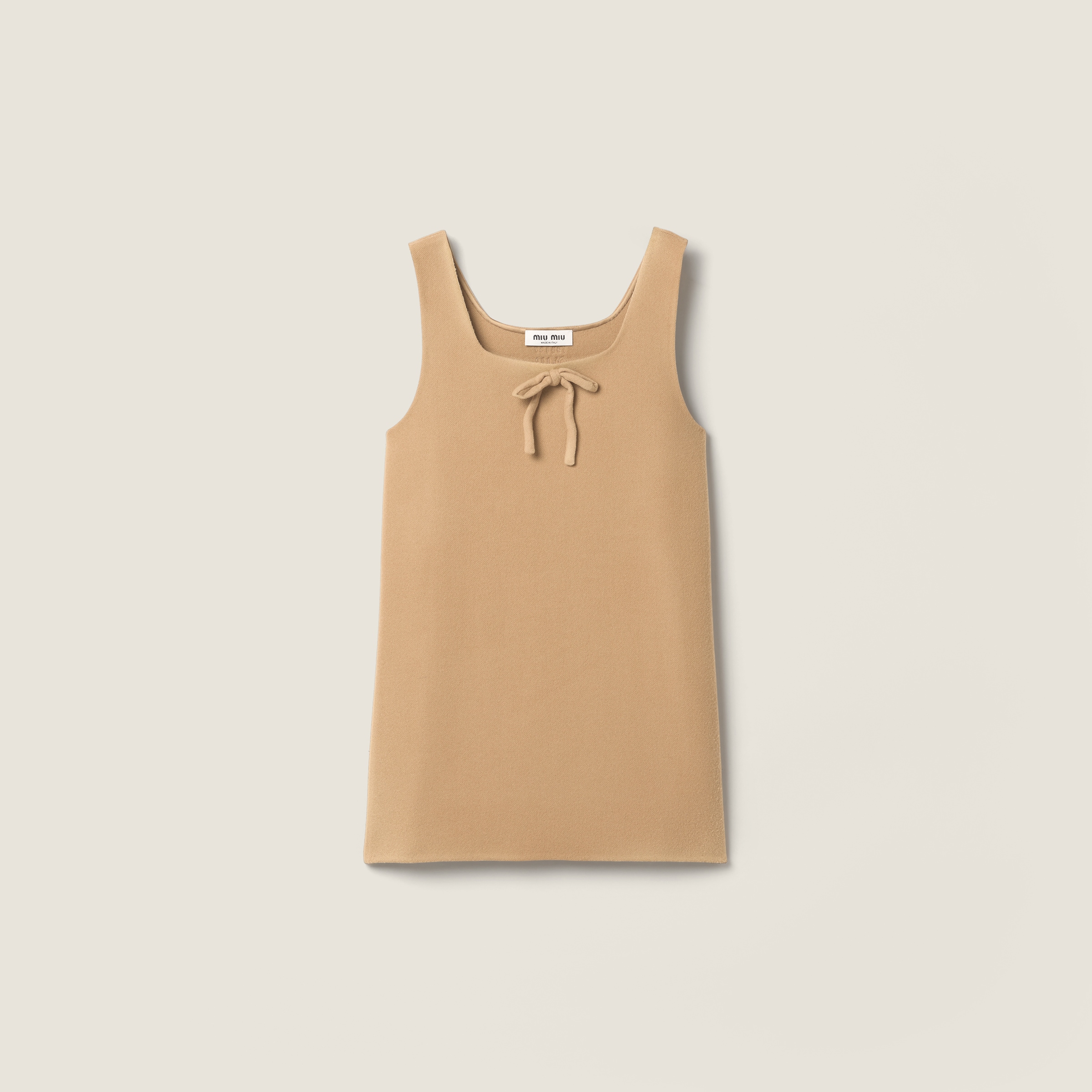 専用⭐︎ チノドレス　miumiu② Hazelnut Waxed Double Wool Dress | Miu Miu - United States