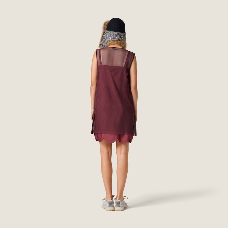 Robe en tulle ornée