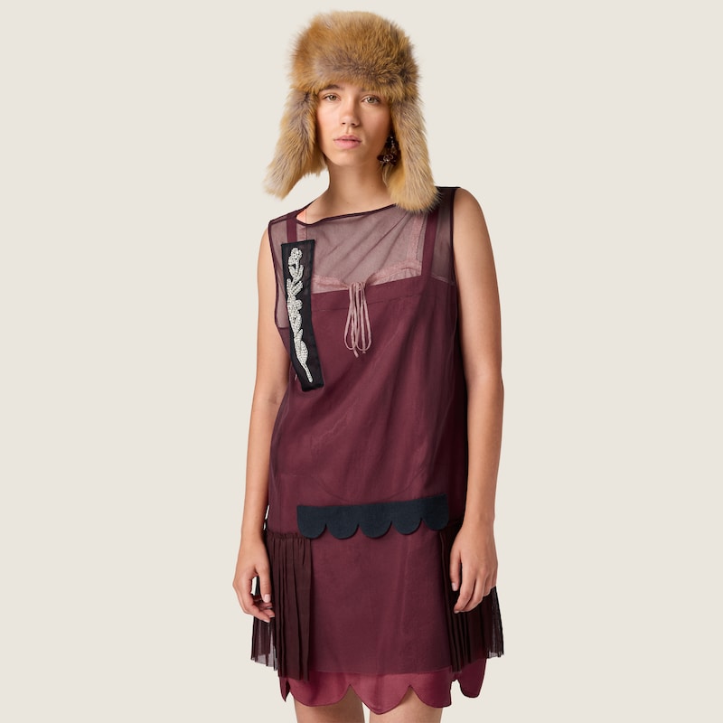 Robe en tulle ornée