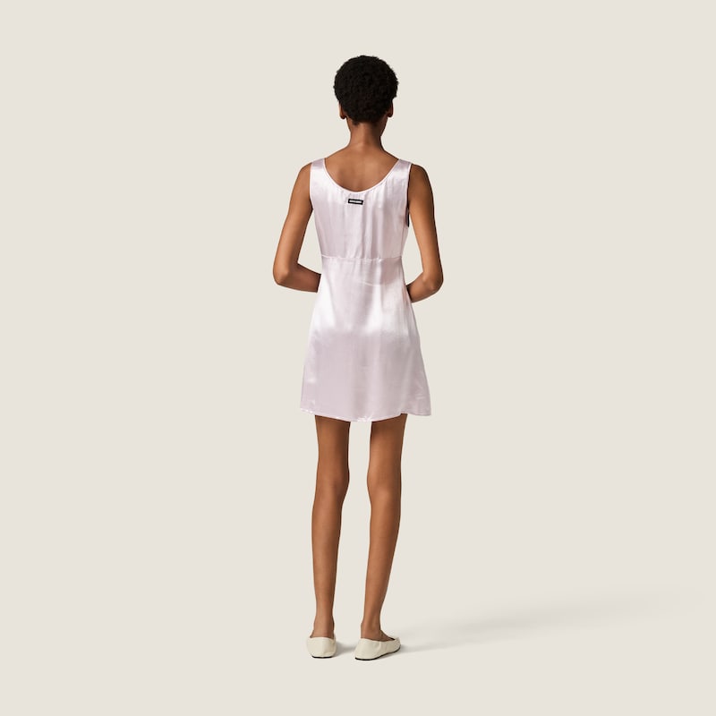 Washed satin dress